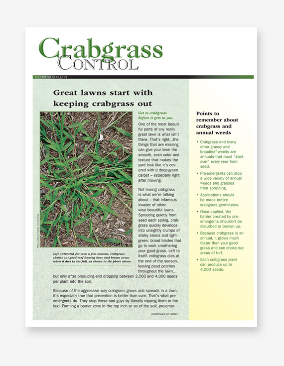 #251 - Crabgrass Control Bulletin