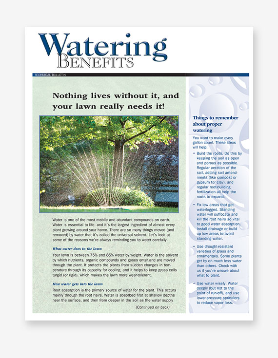 #256 - Watering Benefits Bulletin