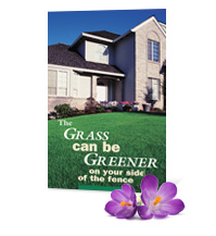 #822 - Grass is Greener Jumbo Postcard