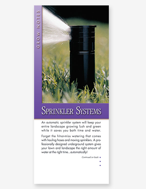 #306 - Sprinkler Systems Grow Note