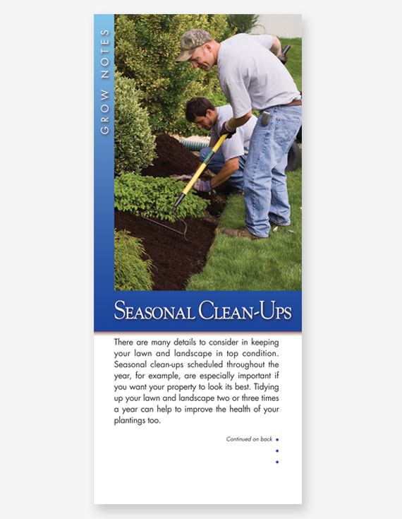 #341 - Seasonal Clean-Ups Grow Note