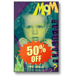 "MOM" Lawn Care Jumbo Postcard