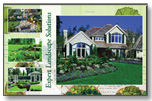 #833 - Residential Landscape Jumbo Postcard