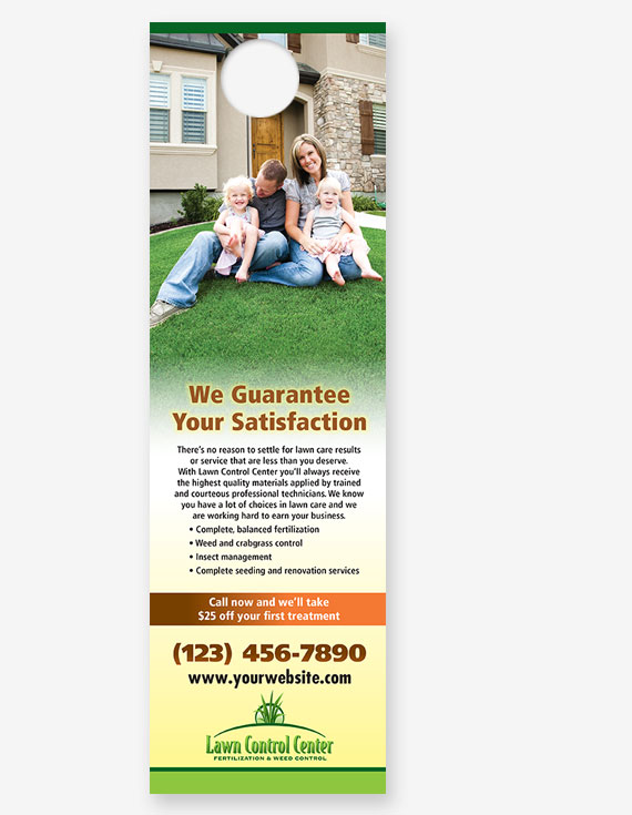 #711 - Lawn Care "We Guarantee" Door Hanger