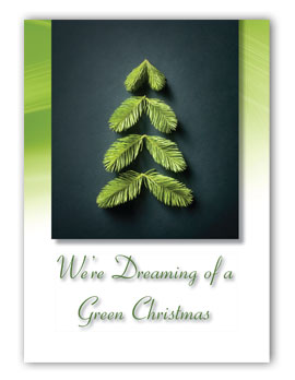 #132 - "Green Christmas" Holiday Card